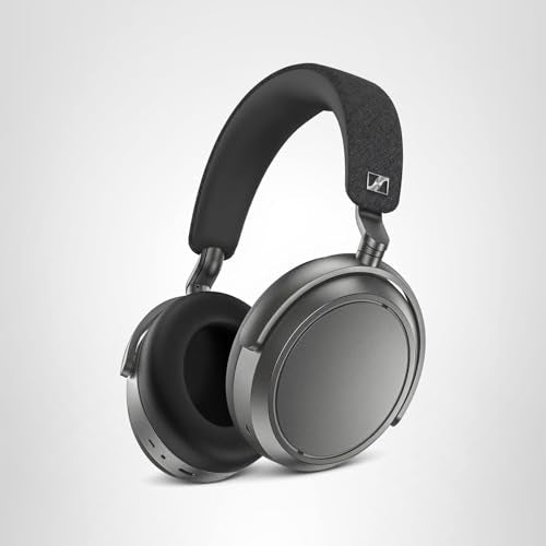 Sennheiser Momentum 4 Wireless Noise Cancelling Headphones - Bluetooth Headset for Crystal-Clear Calls with Adaptive Noise Cancellation, Over-Ear Headphones, 60h Battery Life, Folding Design, Brown